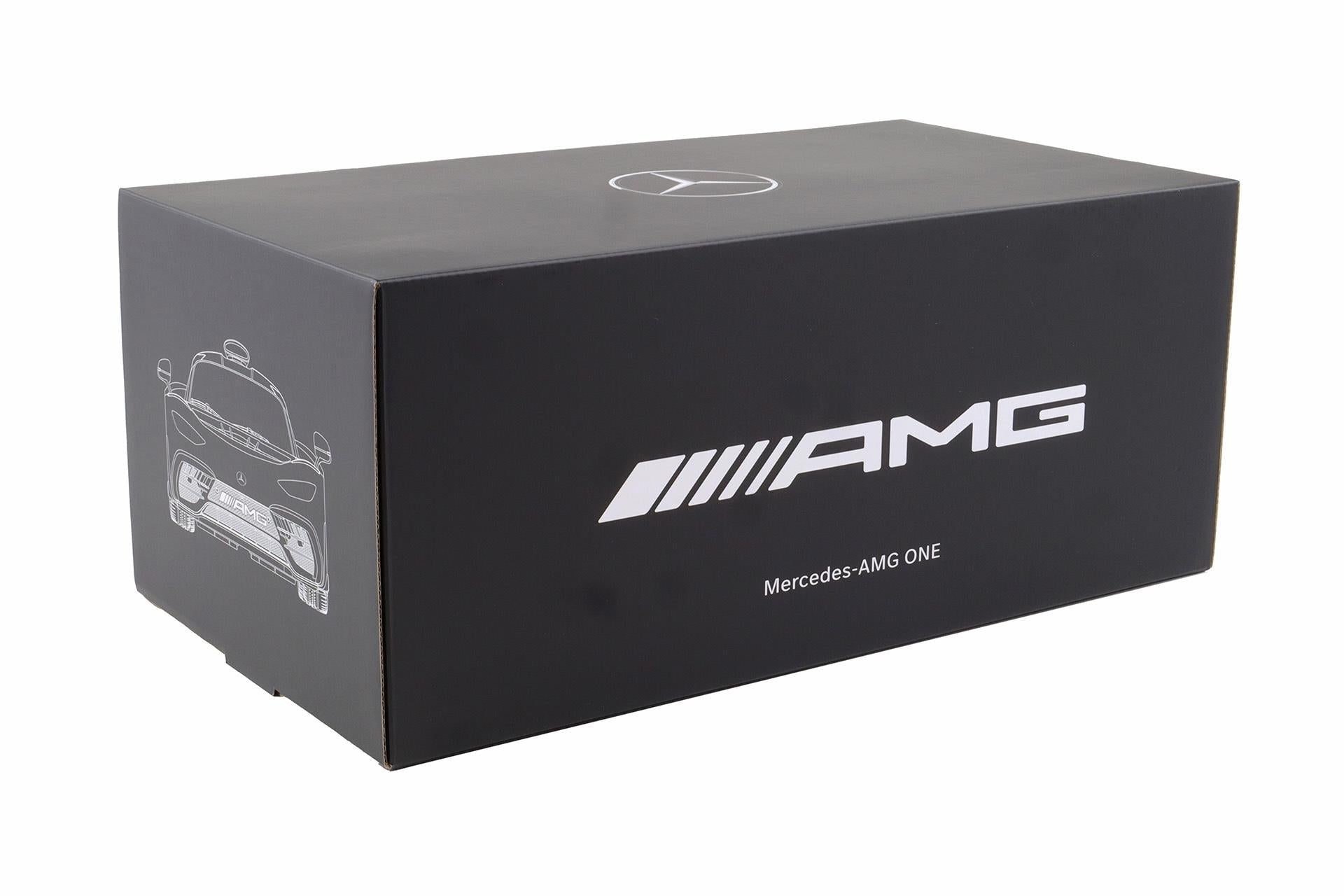 NZG 2023 Mercedes Benz One AMG (C298) Hightech Silver 1:12 DEALER EDITION