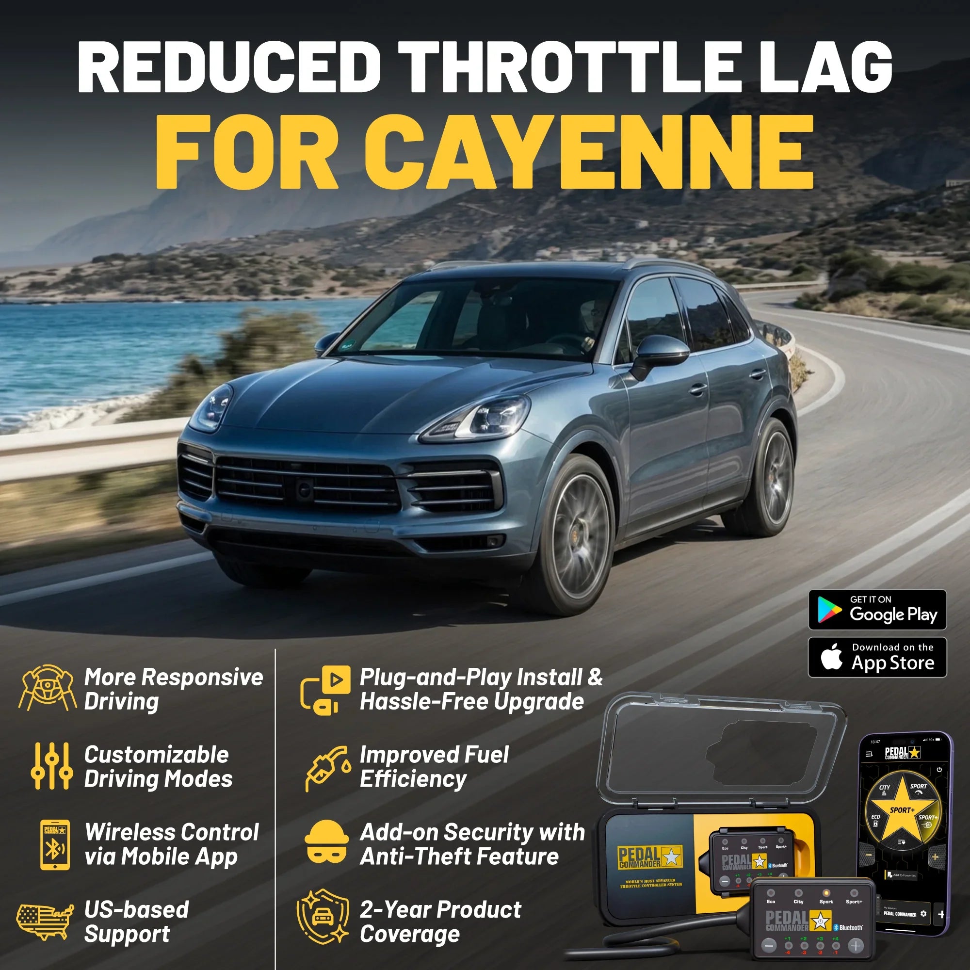 Pedal Commander for Porsche Cayenne